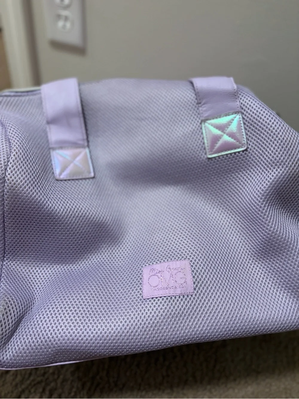 Pastel Unicorn Kids Duffel Bag with Rainbow Strap
